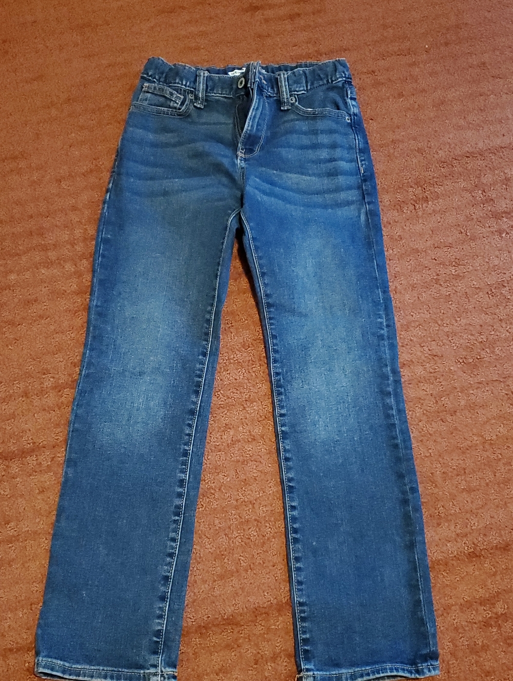 Old Navy Women's Medium Blue Straight-Leg Jeans